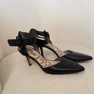 Sam Edelman Black Ankle Strap Heels